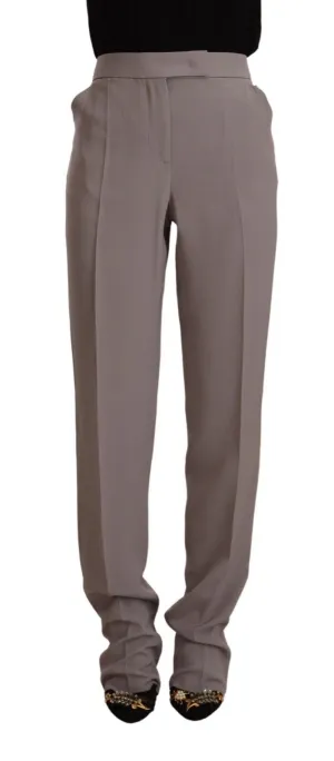 Armani Elegant High Waist Silk Blend Trousers