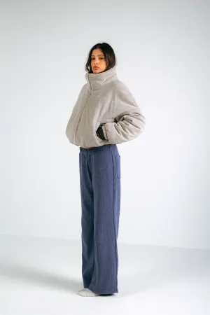 CORDUROY PANTS  - DENIM BLUE