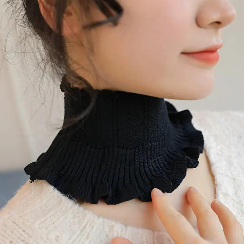 Early Spring Knitted Lace Collar Scarf