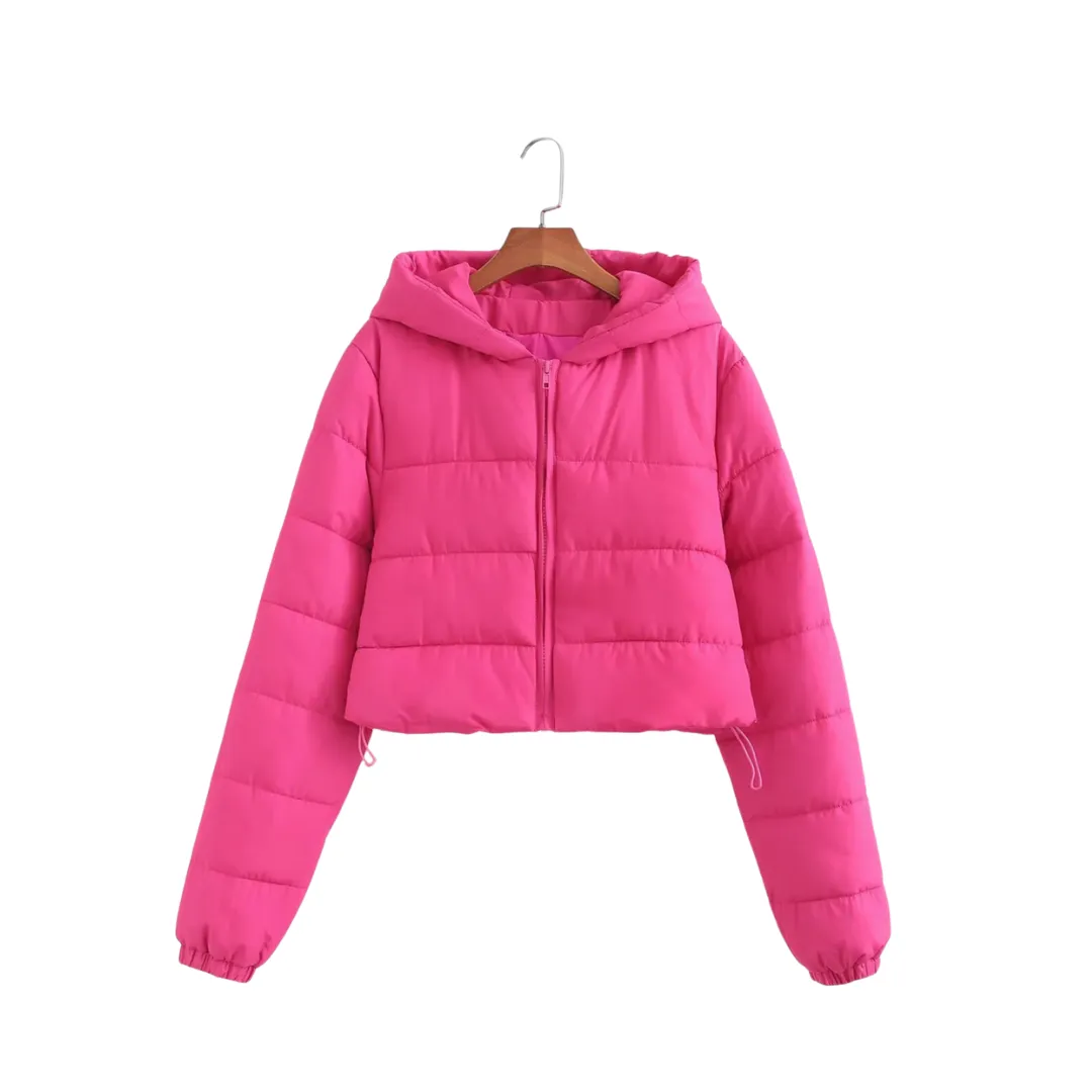 Hooded Zip Up Puffer Jacket