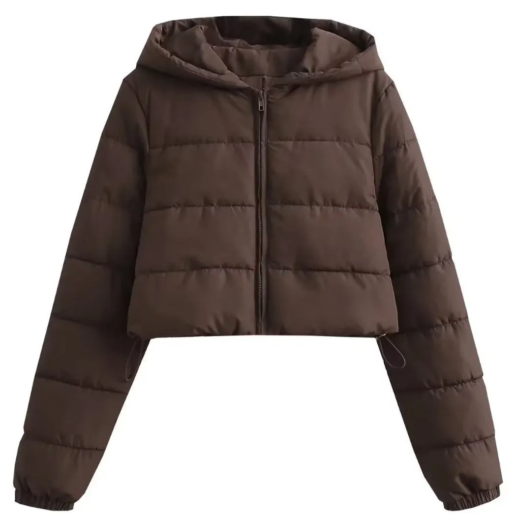 Hooded Zip Up Puffer Jacket