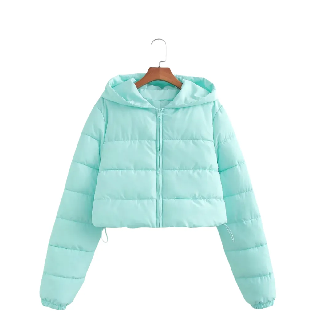 Hooded Zip Up Puffer Jacket