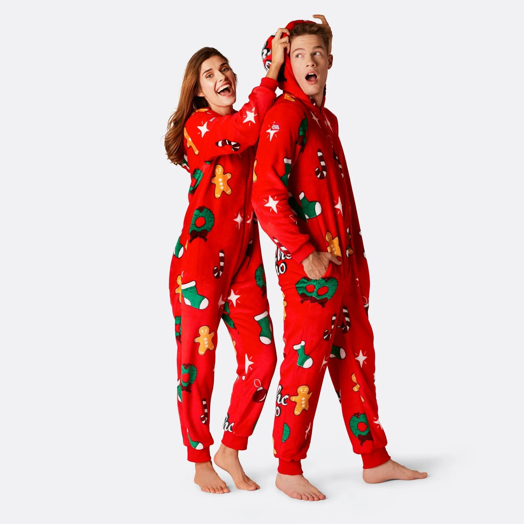 Men's Red Hohoho Onesie