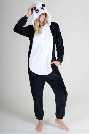 Plush Panda Animal Onesie Pajama Costume