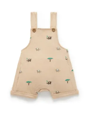 Purebaby Broderie Overall - Elephant Broderie