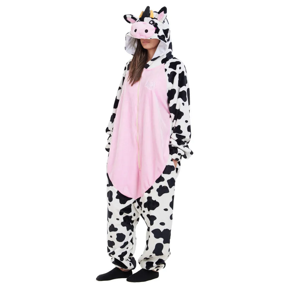 Snuggs Blanket Animal Onesie Rose Cow