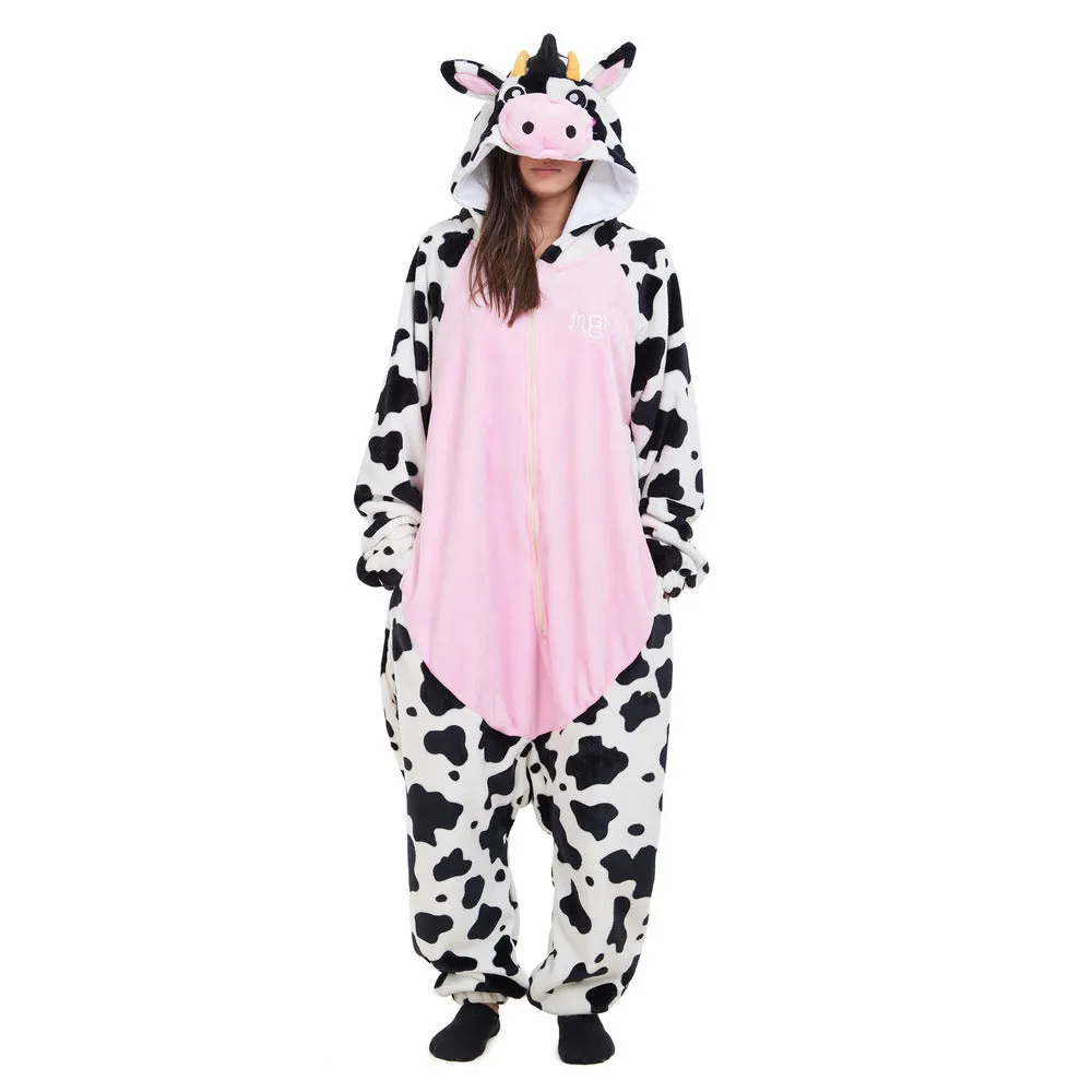 Snuggs Blanket Animal Onesie Rose Cow