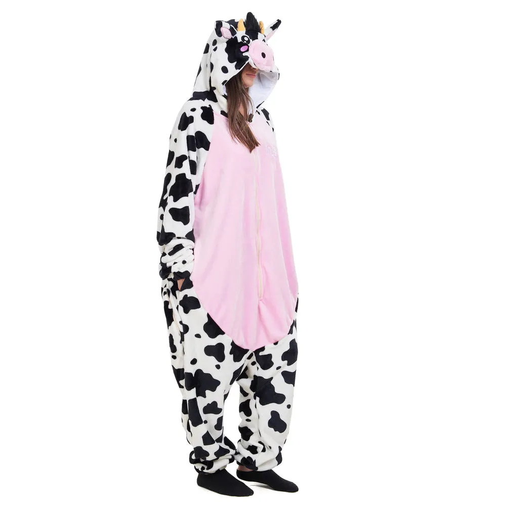 Snuggs Blanket Animal Onesie Rose Cow