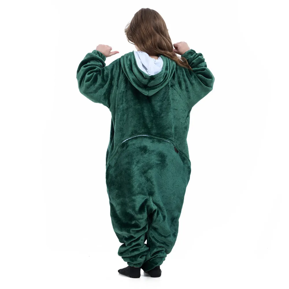 Snuggs Kids Blanket Onesie Christmas Green