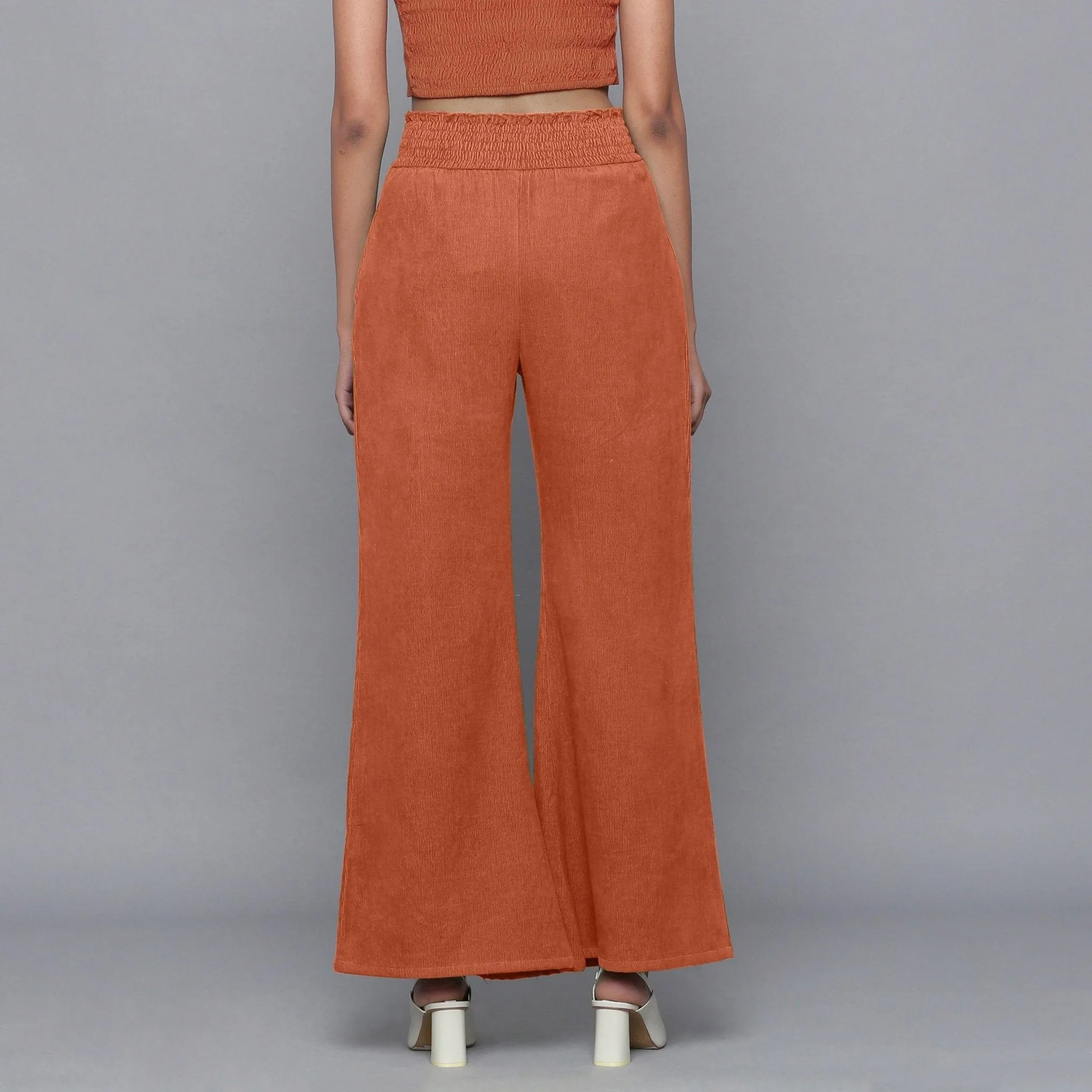 Sunset Rust Warm Cotton Corduroy Co-ord Set