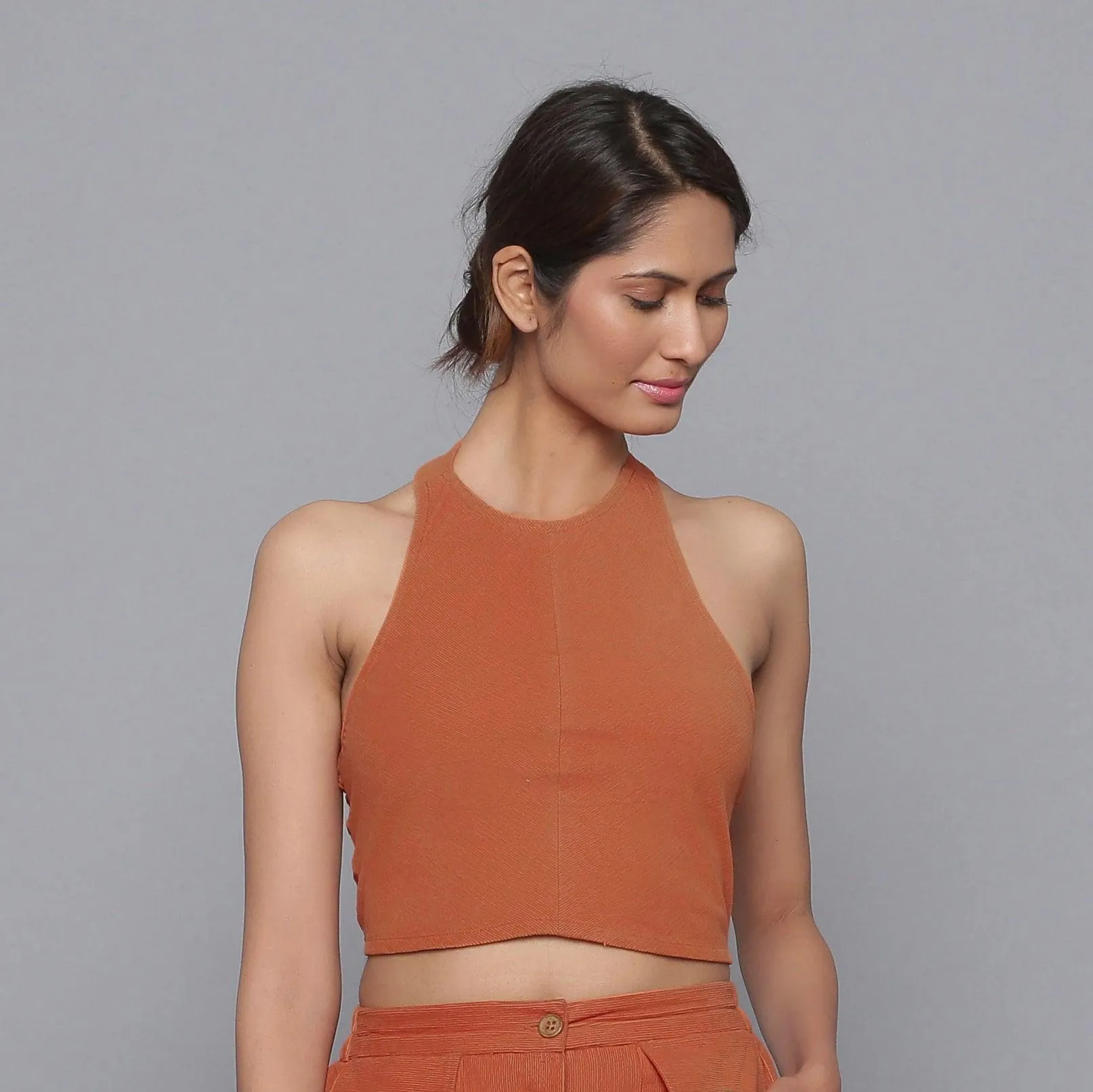 Sunset Rust Warm Cotton Corduroy Co-ord Set