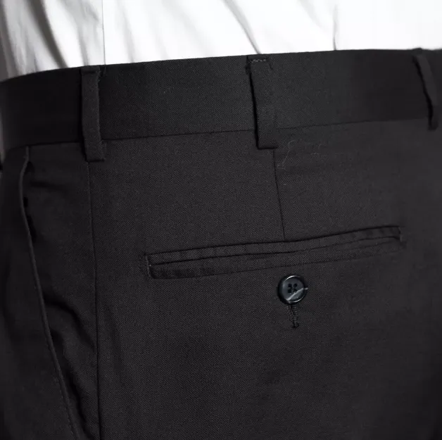 VIYELLA Wool Touch WINDSOR BLACK Trouser